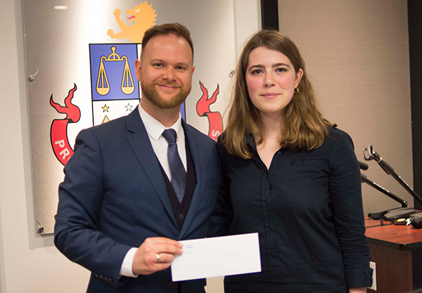 Léa Boutrouille et Me Martin Thibault, Président de l'ADDUM